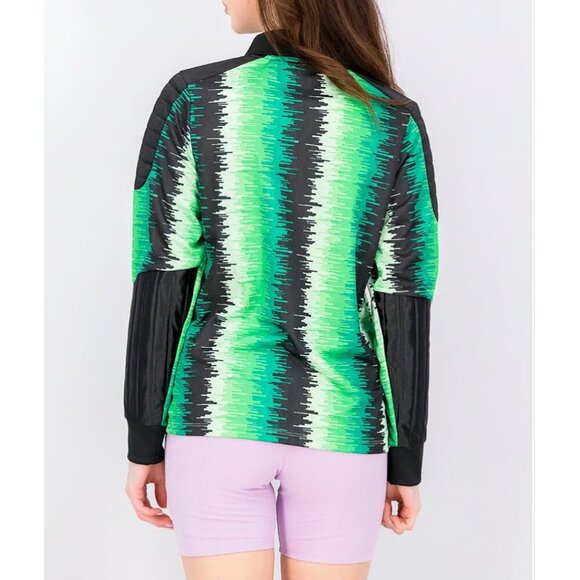 Adidas Bright Green Colorful Long Sleeve Soccer Shirt XS - Picture 2 of 9